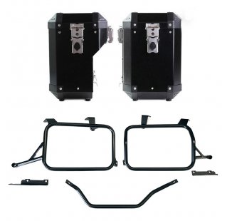 一对 Atlas 铝制行李袋（47L+41L），适用于 BMW F850GS 和 ADV 车架