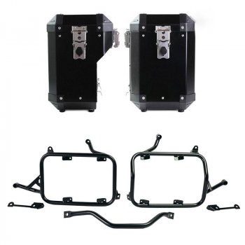 一对 Atlas 铝包 47L+41L + 车架 适用于 BMW R1300GS 铝包