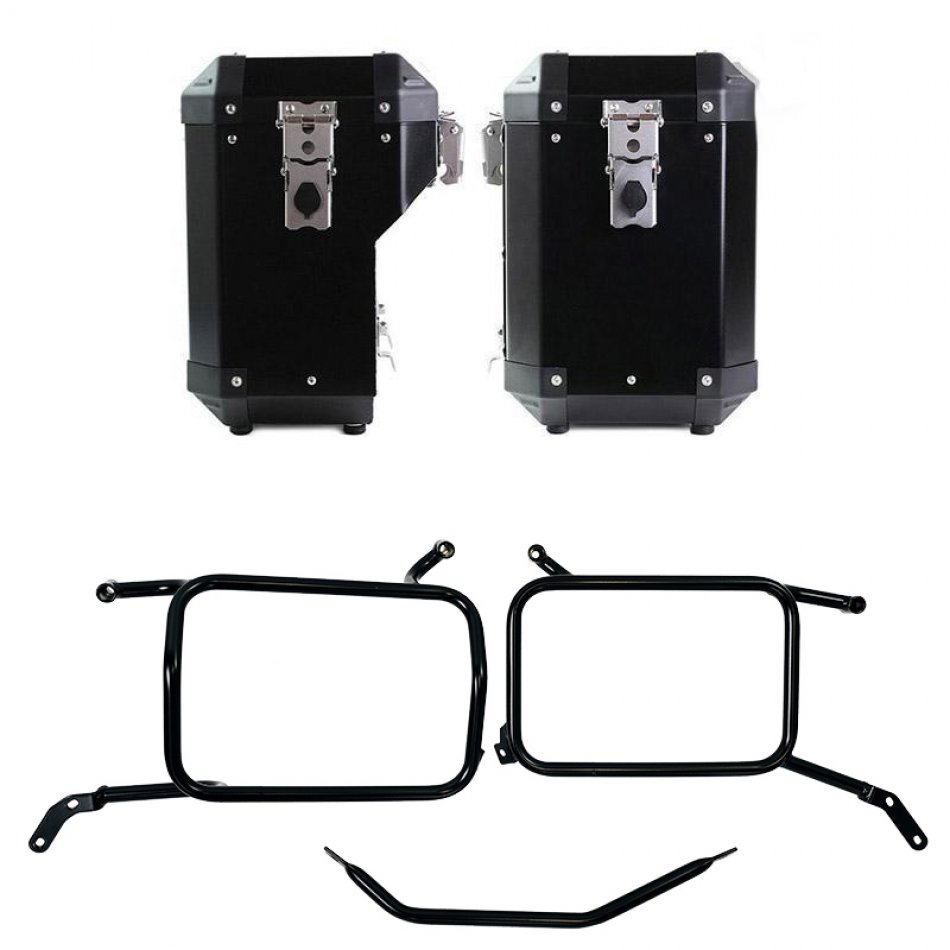 一对 Atlas 铝制包袋 47L+41L + 铝制包框 Moto Guzzi V85 TT（2024 年起）