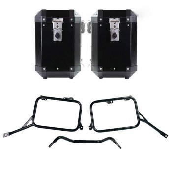 一对带 Bonneville T120 框架的 Atlas 铝制包 47L+47L