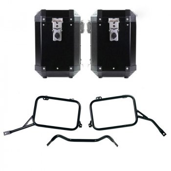 一对 Atlas 铝制 47L+47L 包，带 R80G/S 和 R80 GS 基本框架