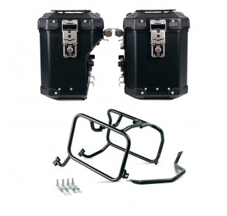 Atlas 铝合金边箱套装 48L+41L + 适用于 Atlas 铝制驮包的 Husqvarna 框架