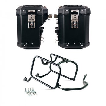 Atlas 铝合金边箱套装 48L+41L + 用于 Atlas 铝袋的 KTM 框架