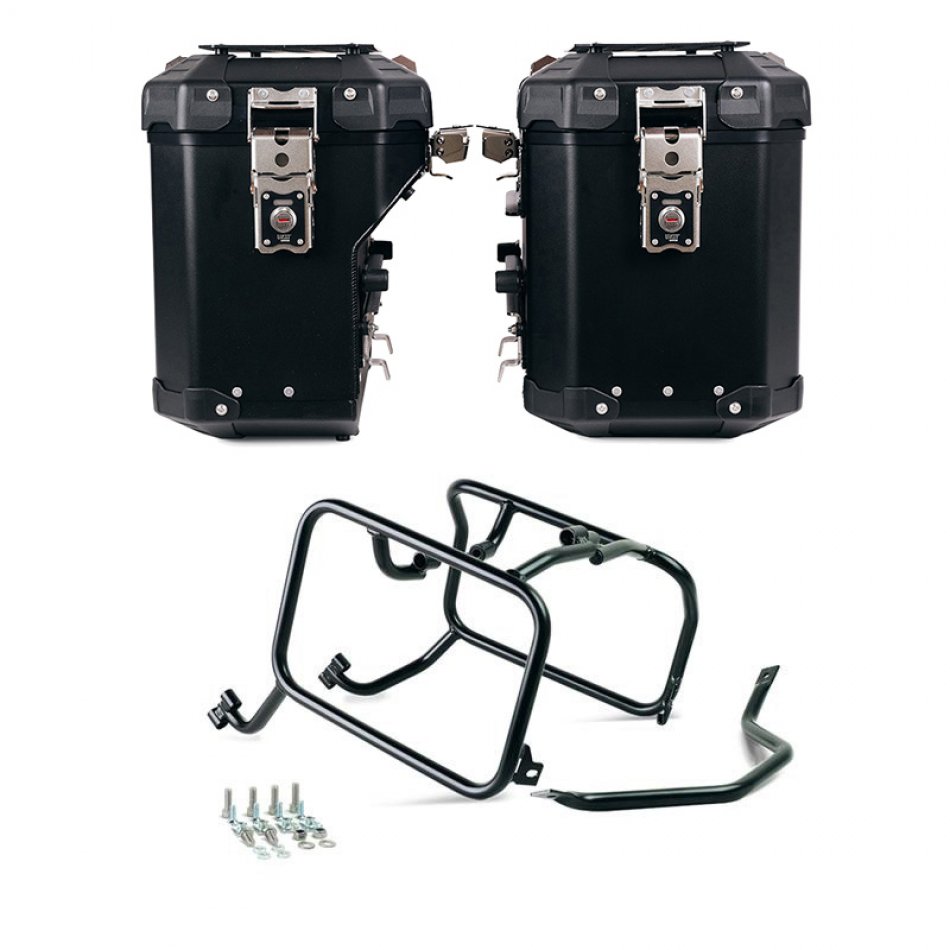 Atlas 铝合金边箱套装 48L+41L + 用于 Atlas 铝袋的 KTM 框架