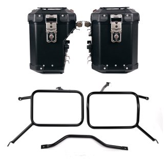 Atlas 铝合金边箱套装 48L+41L + Atlas 铝合金边箱架 Triumph Street Scrambler 900（2026 年及以后）