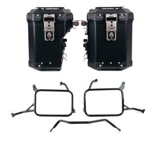 Atlas 铝合金边箱套装 48L+41L + Atlas Yamaha Ténéré 700 铝制马鞍包框架