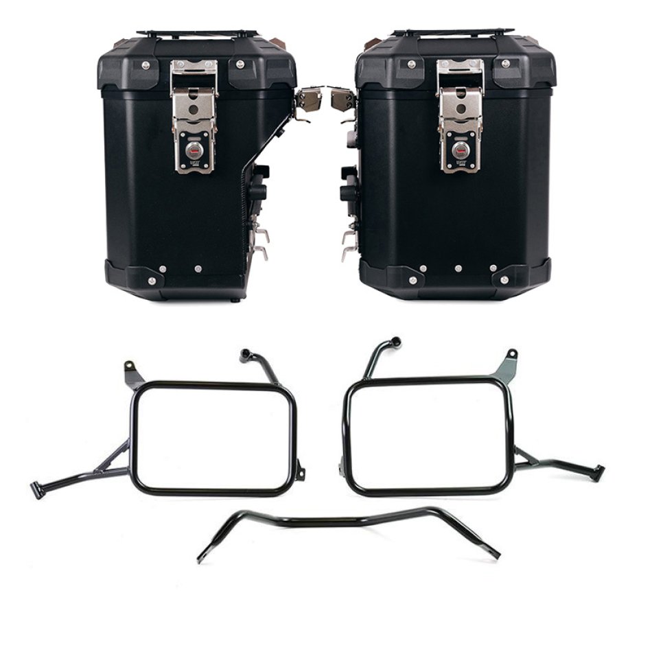 Atlas 铝合金边箱套装 48L+41L + Atlas Yamaha Ténéré 700 铝制马鞍包框架