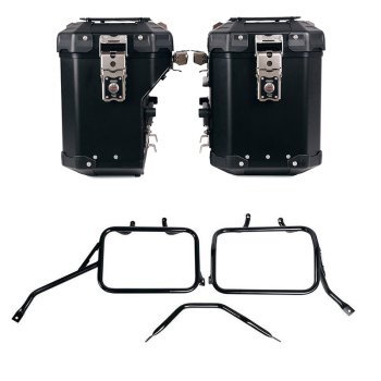 Atlas 铝合金边箱套装 48L+41L + Triumph Tracker 400 铝制边箱框架