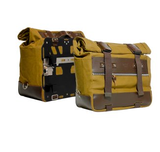一对 Cult Canvas 侧包（40L-50L）+ 一对适用于 BMW R1300GS ADV 的铝制铭牌