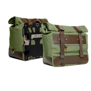 一对 Cult Canvas 侧包（40L-50L）+ 一对适用于 BMW R1300GS ADV 的铝制铭牌