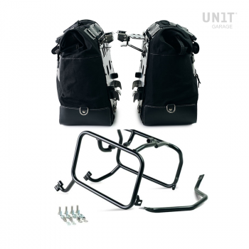 一对 Cult 帆布 40L - 50L 侧袋 + 一对铝板 + 用于 Atlas 铝袋的 KTM 框架