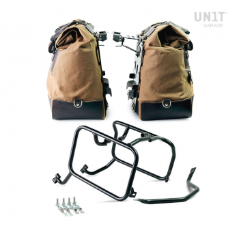 一对 Cult 帆布 40L - 50L 侧袋 + 一对铝板 + 用于 Atlas 铝袋的 KTM 框架