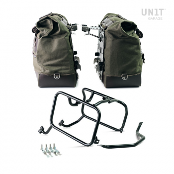 一对 Cult 帆布 40L - 50L 侧袋 + 一对铝板 + 用于 Atlas 铝袋的 KTM 框架