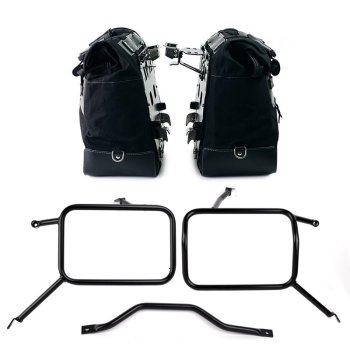 一对 Cult 帆布 40L - 50L 侧袋 + 一对铝板 + Atlas 铝合金边箱架 Triumph Street Scrambler 900（2026 年及以后）