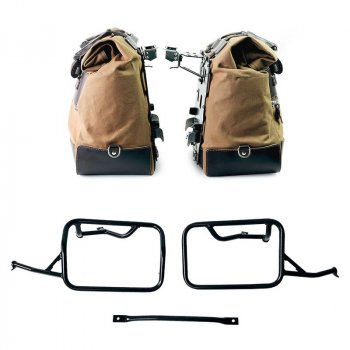 一对 Cult 帆布侧包 40L - 50L + 一对铝板 + 铝包框架 BMW R1300GS