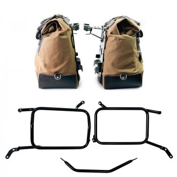 一对 Cult 帆布侧袋 40L - 50L + 一对铝板 + 铝袋框架 Moto Guzzi V85 TT（2024 年起）