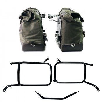 一对 Cult 帆布侧袋 40L - 50L + 一对铝板 + 铝袋框架 Moto Guzzi V85 TT（2024 年起）