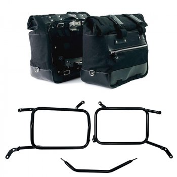 一对 Cult 帆布侧袋 40L - 50L + 一对铝板 + 铝袋框架 Moto Guzzi V85 TT（2024 年起）