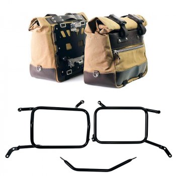 一对 Cult 帆布侧袋 40L - 50L + 一对铝板 + 铝袋框架 Moto Guzzi V85 TT（2024 年起）