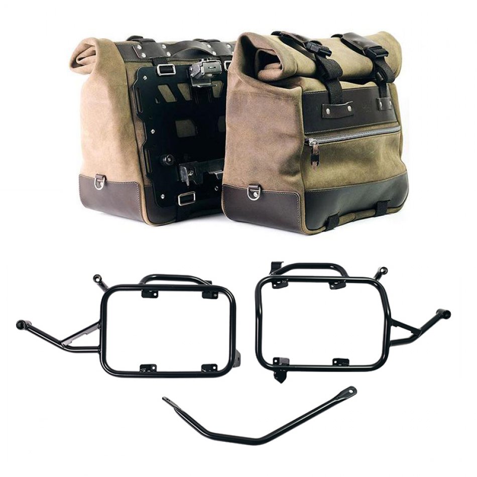 一对 Cult 侧包，采用 Crust 皮革制成，40L - 50L + 铝板 + 铝制行李架 BMW F900GS