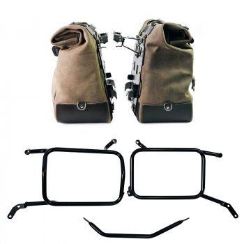 一对 Cult 剖层皮革侧包 40L - 50L + 铝板 + 铝包框架 Moto Guzzi V85 TT（2024 年起）