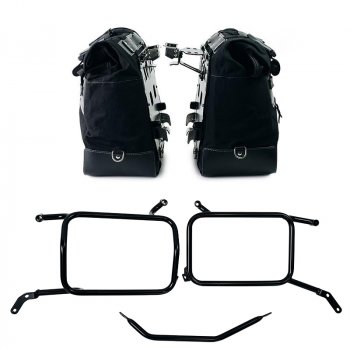 一对 Cult 剖层皮革侧包 40L - 50L + 铝板 + 铝包框架 Moto Guzzi V85 TT（2024 年起）