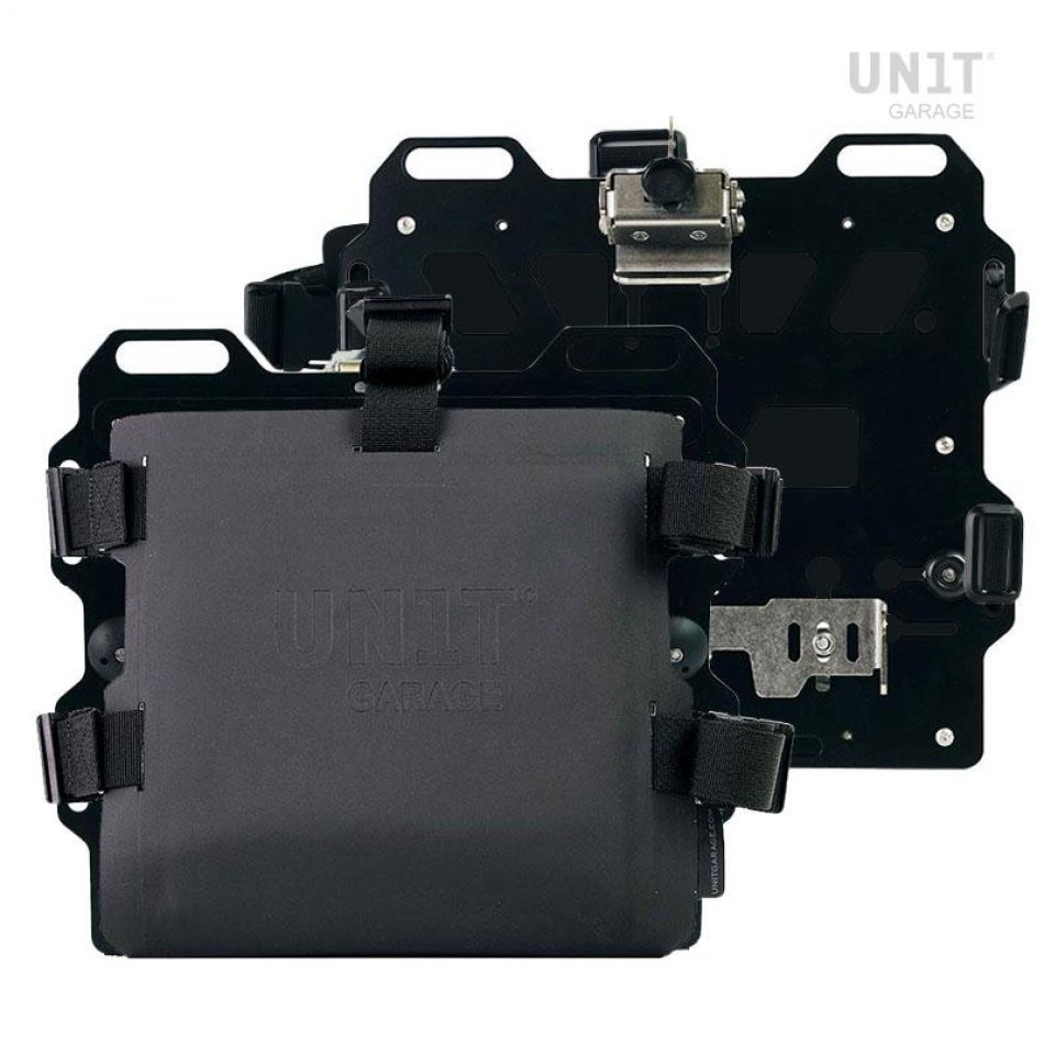 一对铝板，带有 Hypalon 中的前快速接头和锁