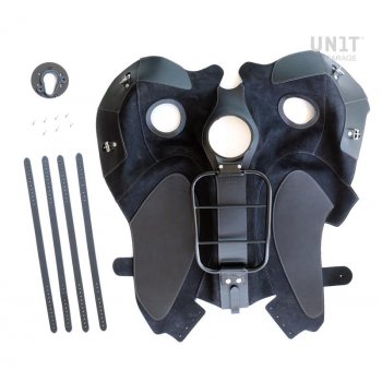 皮革背心用行李架分开