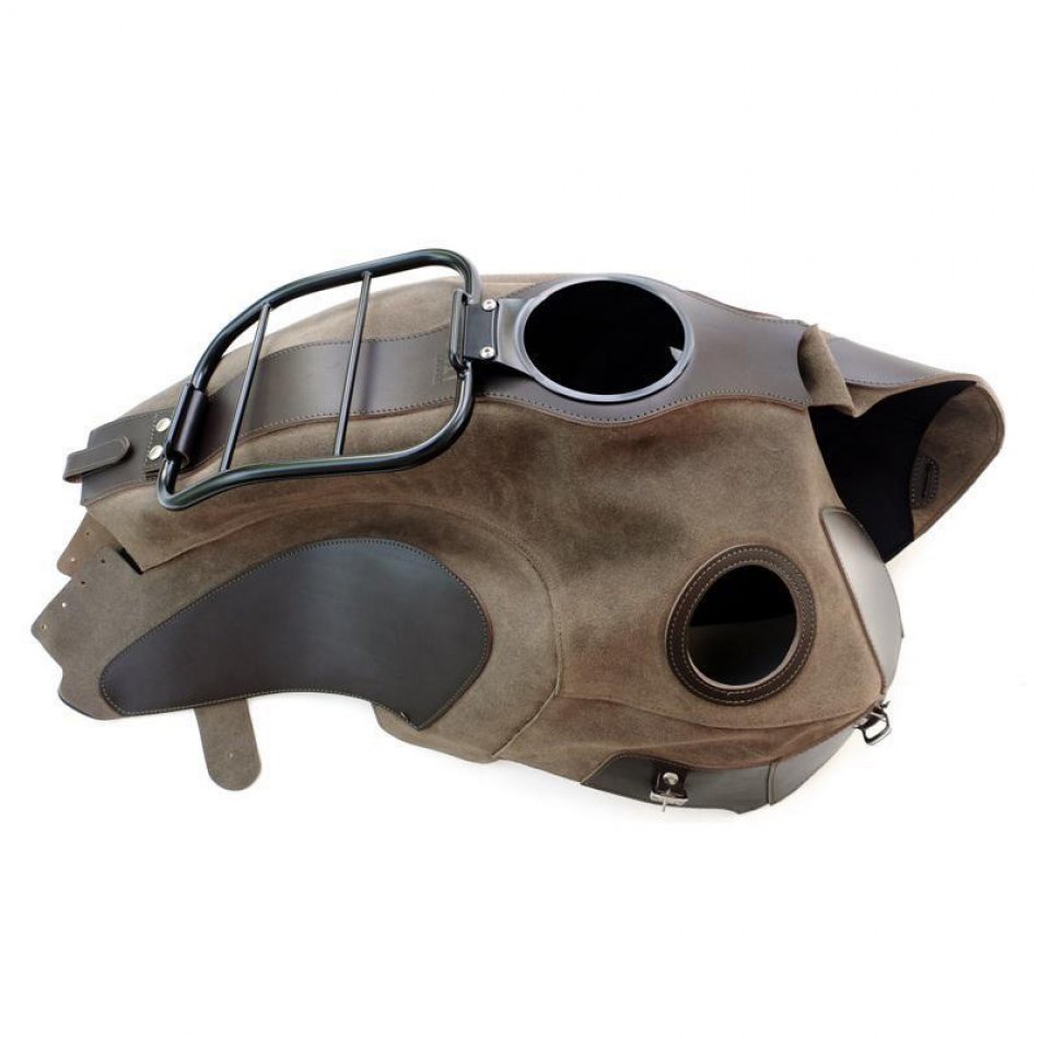 皮革背心用行李架分开