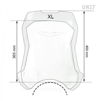 具有GPS支持的Triumph 1200 XC-XE挡风玻璃