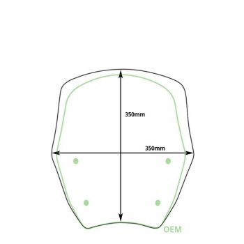 带雷达的 M 挡风玻璃 BMW R1300GS（2023 年起）