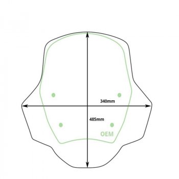 不带雷达的 M 屏幕 BMW R1300GS（2023 年起）+ 集成导流板