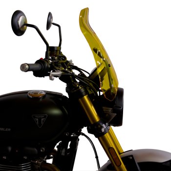 适用于 Triumph Street Scrambler 900（2026 年及以后车型）的 XL 挡风玻璃，带 GPS 安装支架