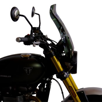 适用于 Triumph Street Scrambler 900（2026 年及以后车型）的 XL 挡风玻璃，带 GPS 安装支架