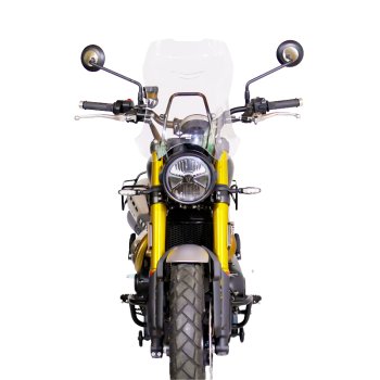 适用于 Triumph Street Scrambler 900（2026 年及以后车型）的 XL 挡风玻璃，带 GPS 安装支架
