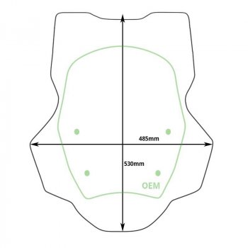 不带雷达的 XL 屏幕 BMW R1300GS（2023 年起）+ 集成导流板