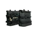 两个 Khali TPU 侧包（35L - 45L）+ 一对铝制铭牌，适用于 BMW R1300GS ADV