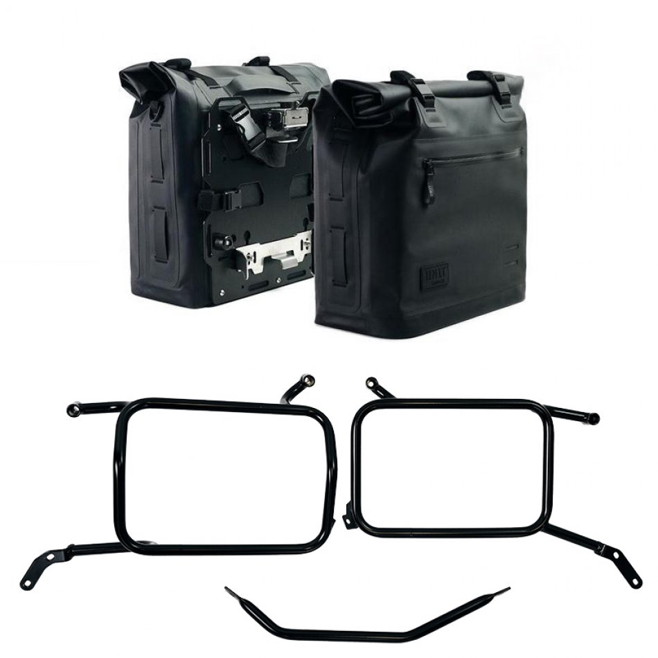 两个 TPU 35L - 45L Khali 侧包 + 一对铝板 + 铝包框架 Moto Guzzi V85 TT（2024 年起）