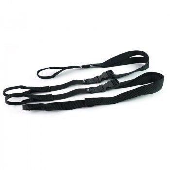 两条带皮革饰面的表带