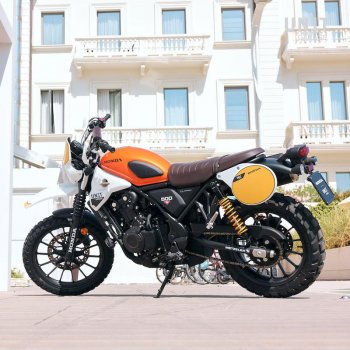 本田 CL 油箱侧板 白色