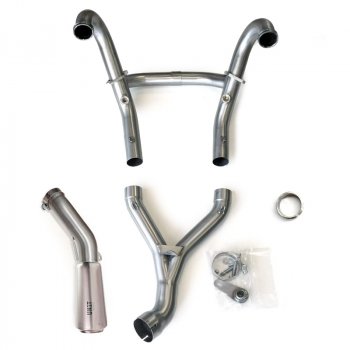 完整的排气套件HP2和Megamoto不锈钢