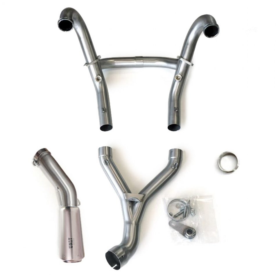 完整的排气套件HP2和Megamoto不锈钢