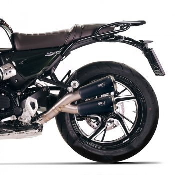 带可见焊接的低双钛排气管 BMW R12 NineT