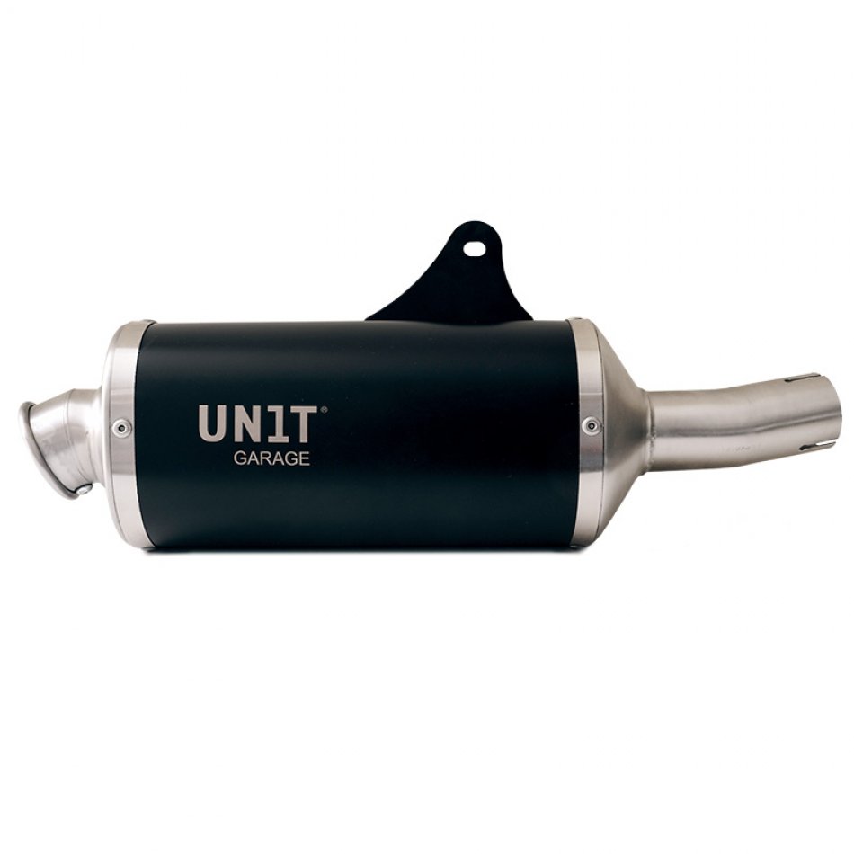 Ténéré 700 带有可见焊接的黑色消声器