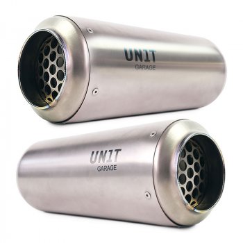 钛 R18 完整消音器，带可见焊接