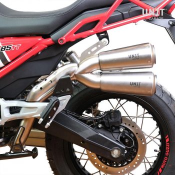 Titanium Scrambler双高消声器，可见焊接