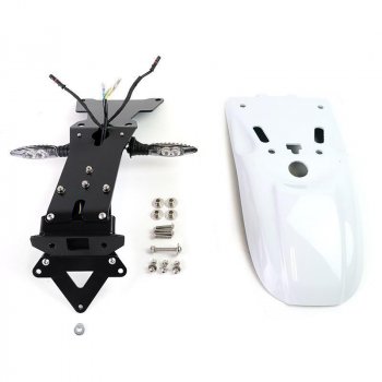 带有车牌支架套件的后挡泥板