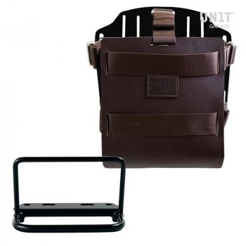 铝制袋架，带可调节皮革前部，快速接头和框架