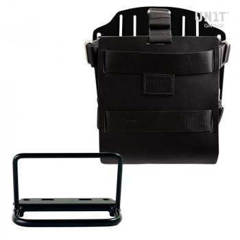 铝制袋架，带可调节皮革前部，快速接头和框架