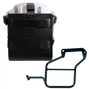 铝制袋架，带可调节皮革正面、快速接头和框架